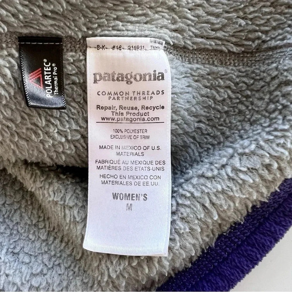 Patagonia Re-Tool Fleece Snap-T Pullover Sweater Size Medium - Picture 7 of 12